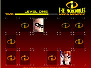 Click to Play The Incredibles Mega Memory