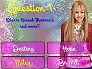 Click to Play Hannah Montana Trivia