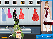 Click to Play Shop N Dress Make Up Matching Game: Flower Gown
