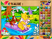 Click to Play Winnie and Friends Coloring Math Game