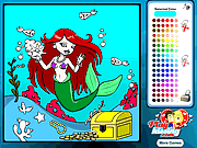Click to Play Mermaid Aquarium Coloring
