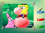 Click to Play Spongebob And Patrick Coloring Game