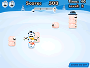 Click to Play Sumo Snowman