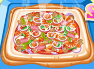 Click to Play Hot and Yummy Squared Pizza
