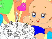 Click to Play Kid's coloring: Birthday