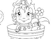 Click to Play Lovely Flower Baby Coloring