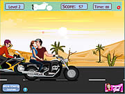 Click to Play Risky Motorcycle Kissing